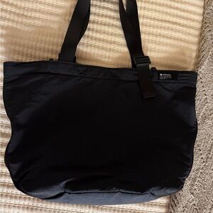 lululemon athletica Black Nylon Tote with Adjustable Straps